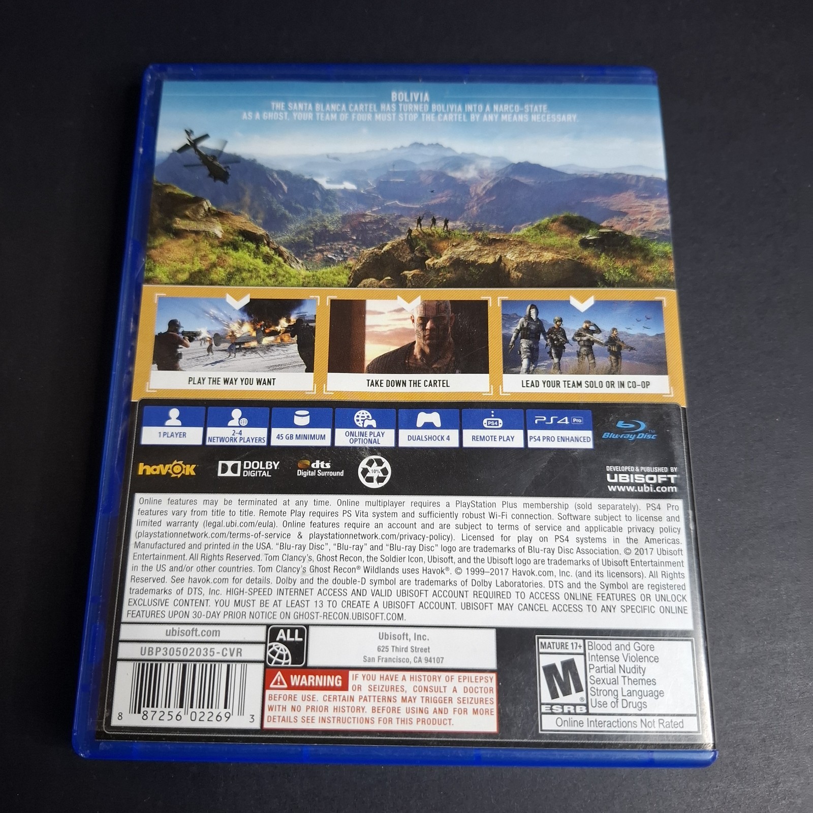 PS4 Tom Clancy’s Ghost Recon Wildlands PlayStation 4 Rated (M Mature 17+) Tested