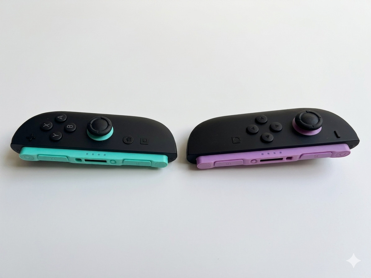 For Nintendo Switch 2 Joy Con 2 L & R Controller Handles Light Purple / Lt Green