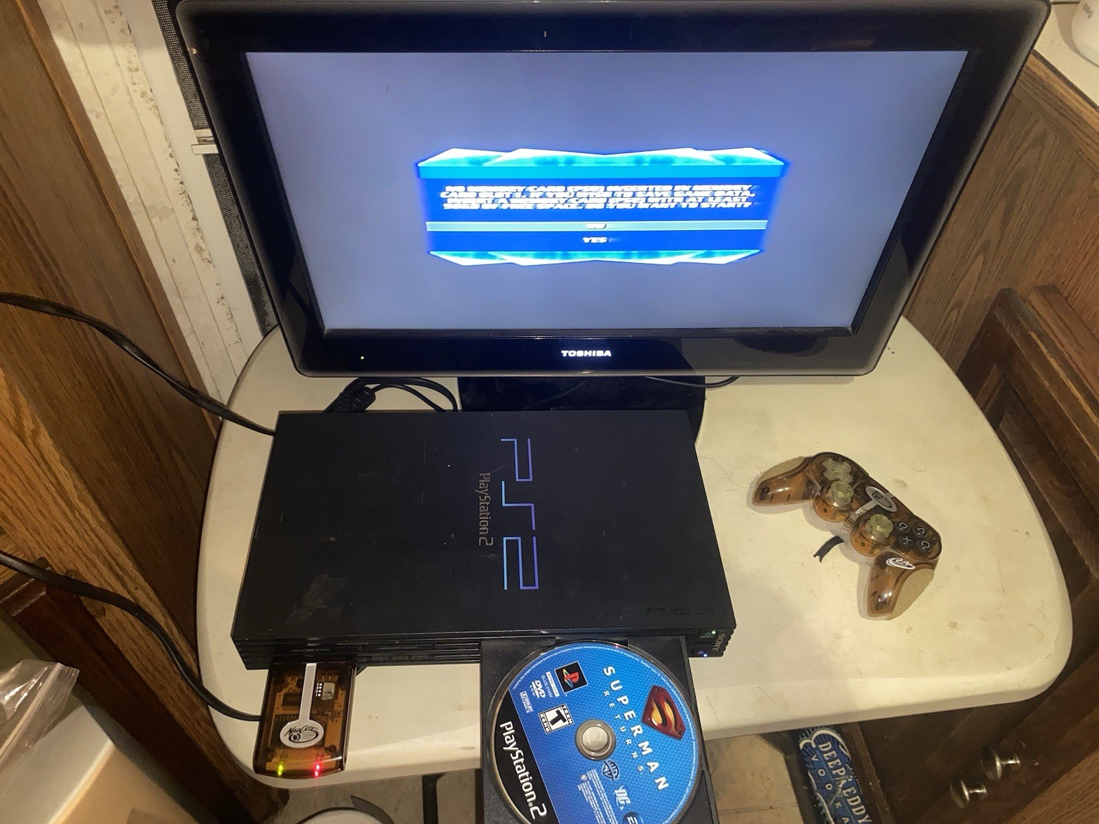 Sony PlayStation 2 PS2 Fat Console with Memory Card & Controller