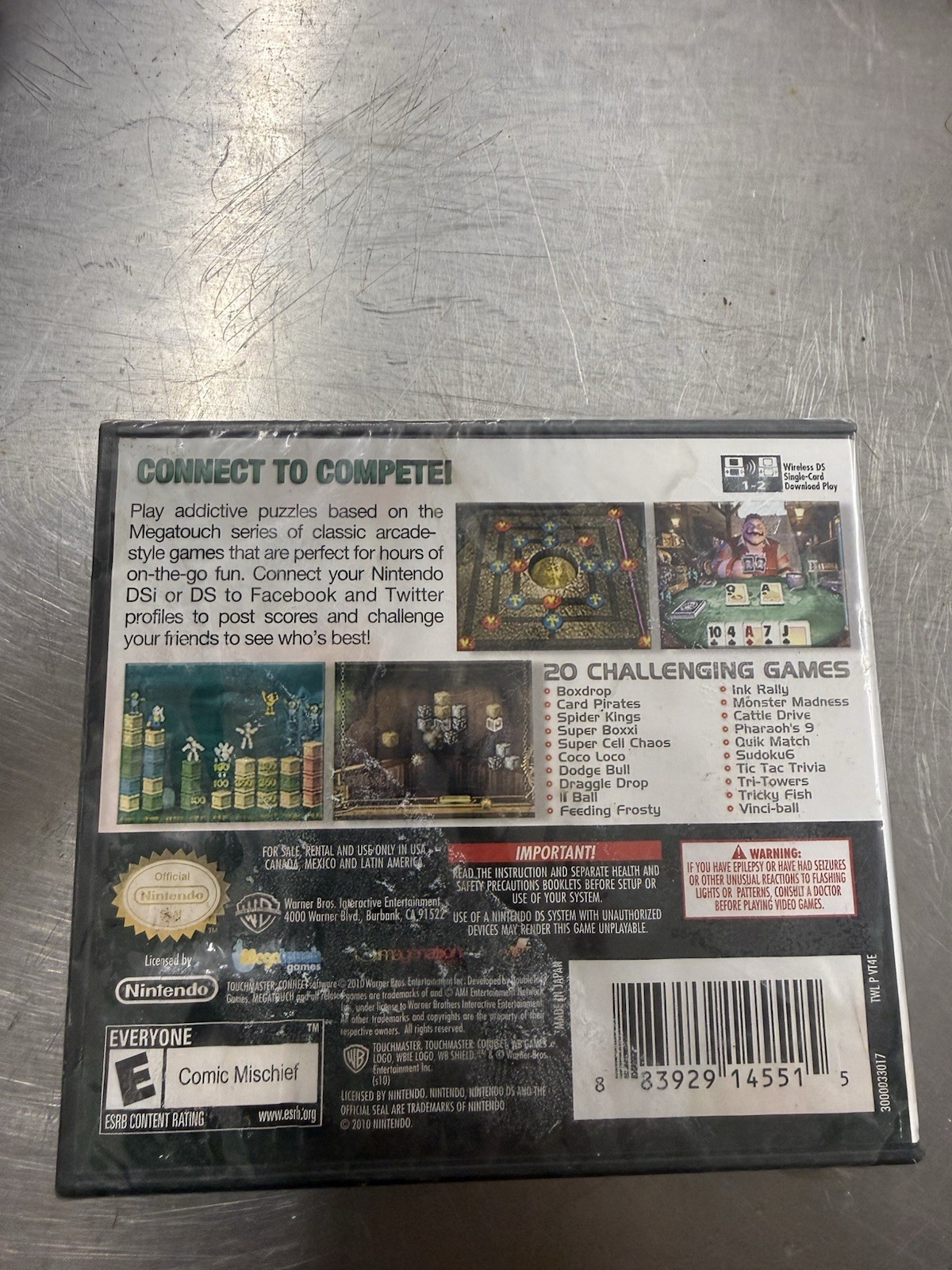 Nintendo DS TouchMaster Connect Game Factory Sealed