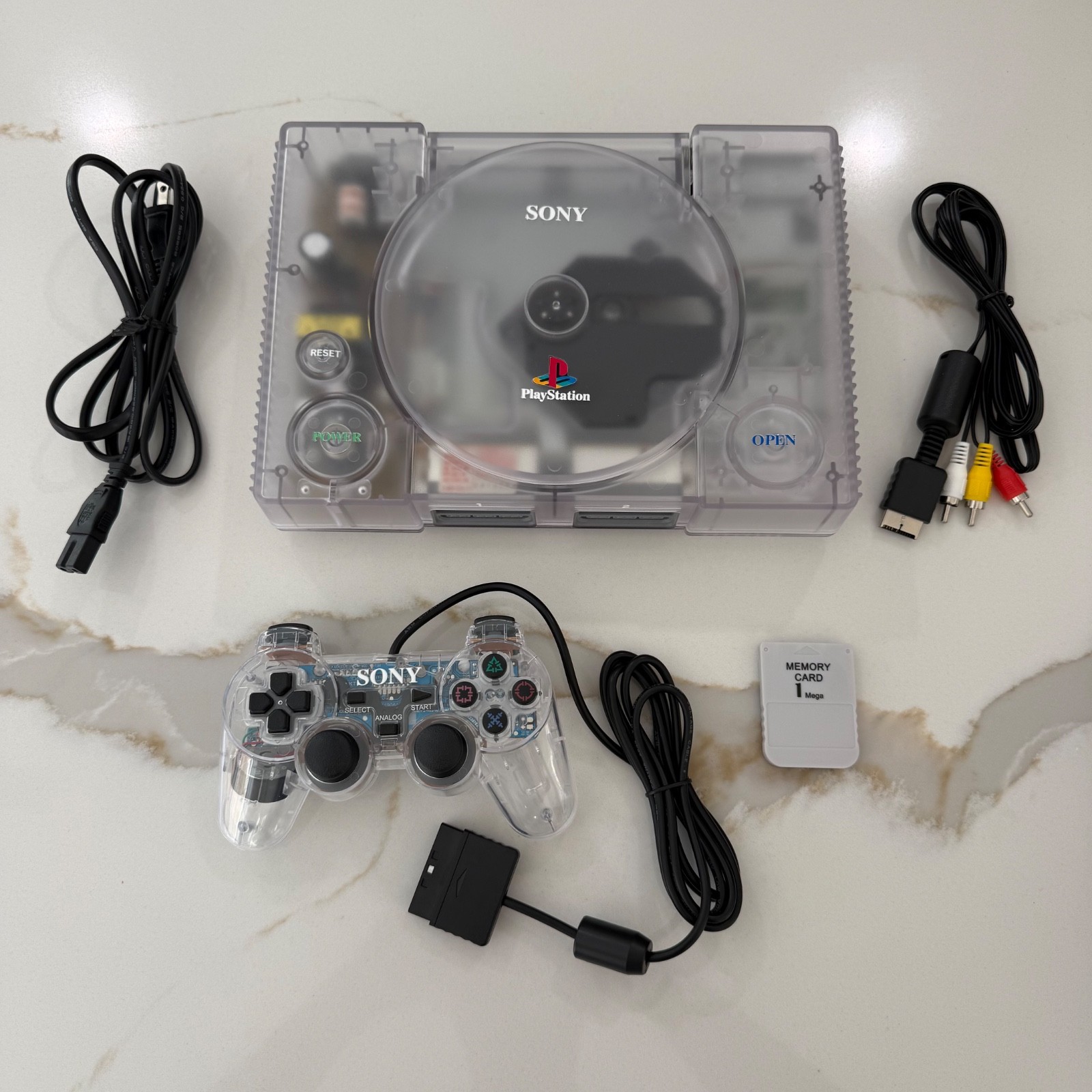 PS1 Sony PlayStation 1 Console Bundle – NEW Laser – Multiple Colors