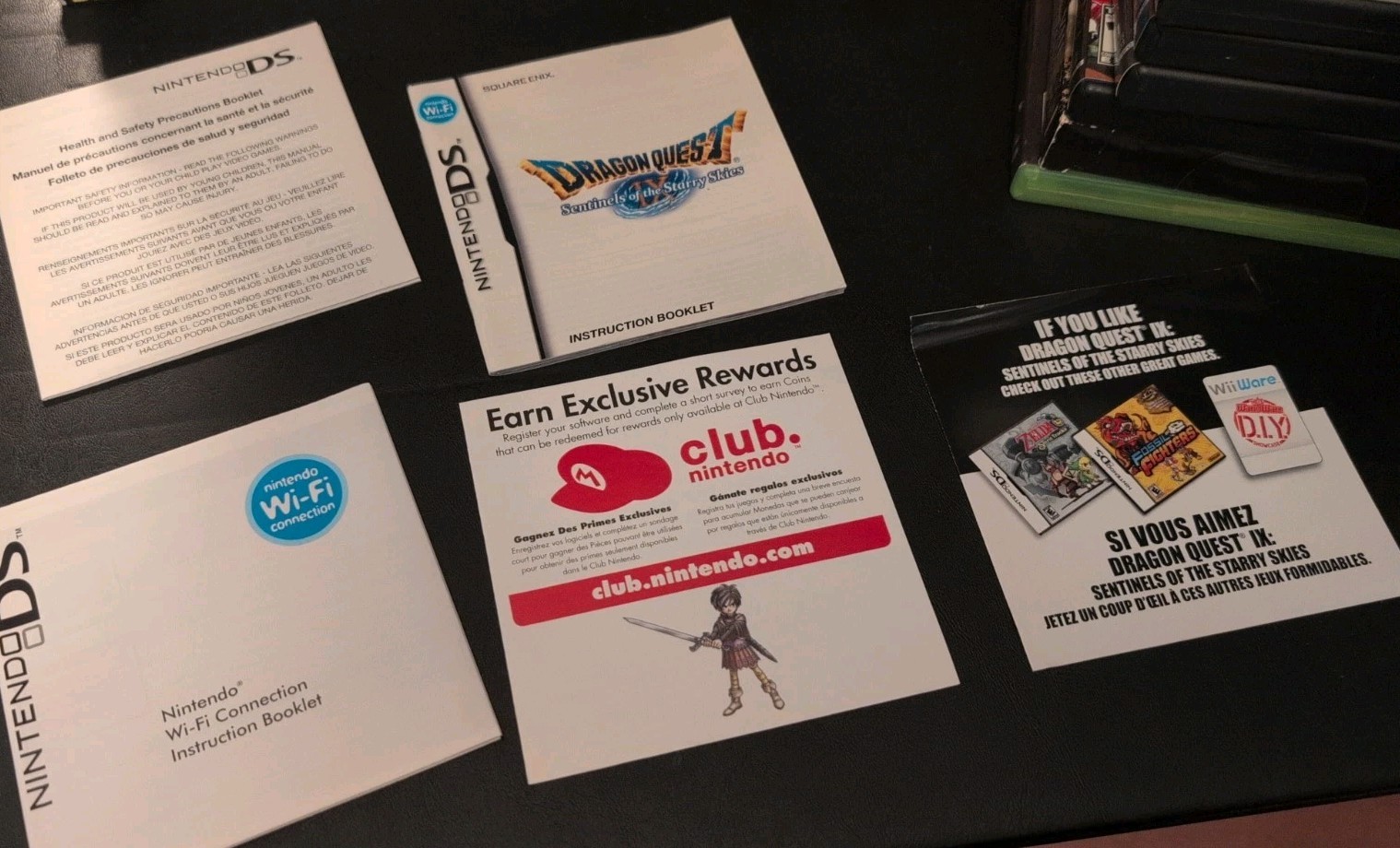 Dragon Quest IX: Sentinels of the Starry Skies (DS, 2010) CIB All Inserts Manual