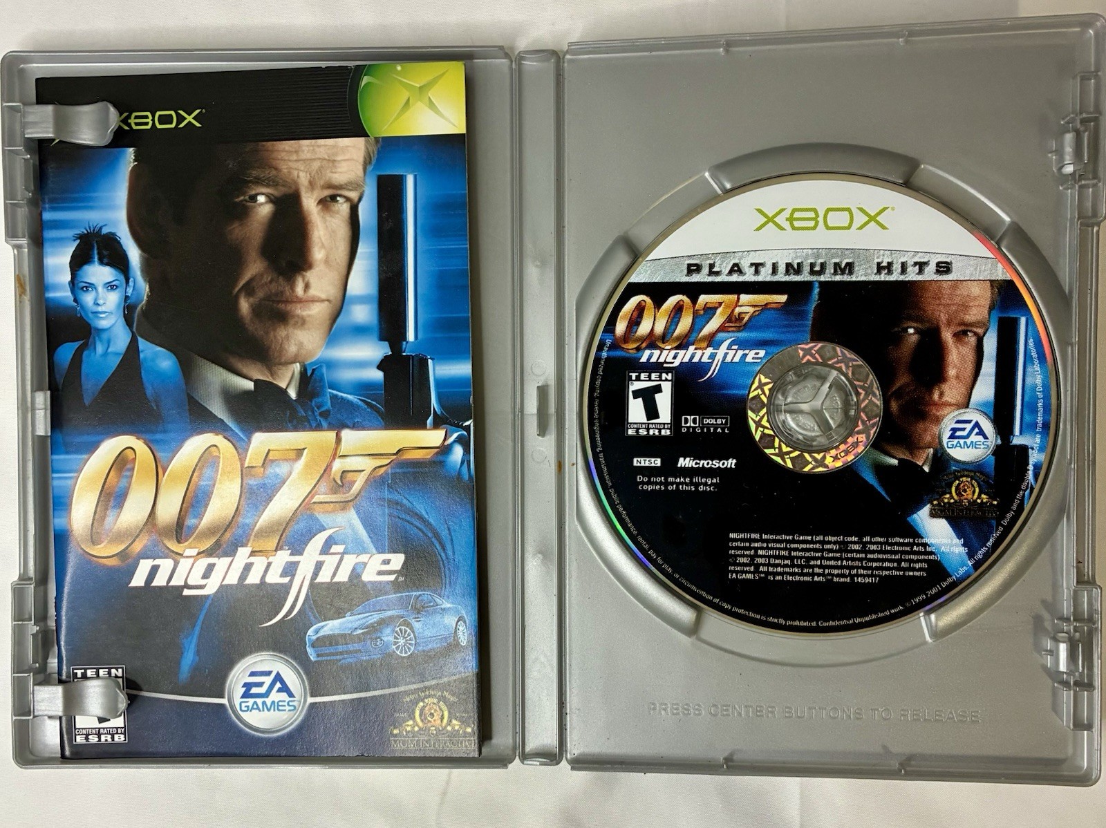 James Bond 007 Nightfire – Original Microsoft Xbox – Complete In Box w/ Manual