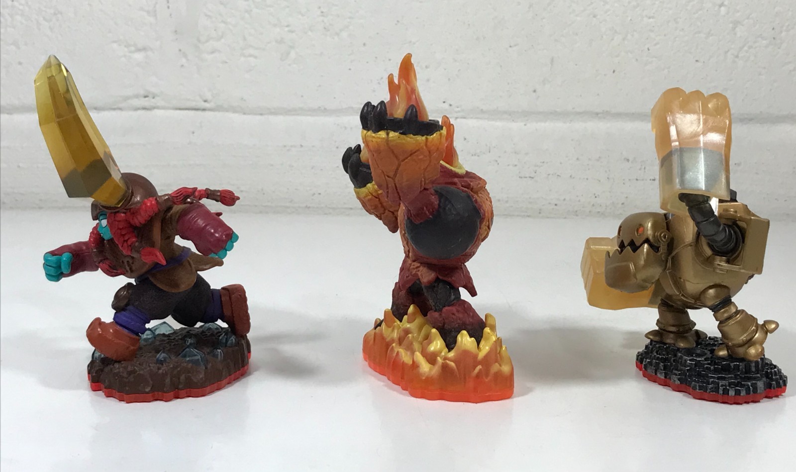 Activision Skylanders Action Figures Lot Of 3. Hot Head Jawbreaker Head Rush