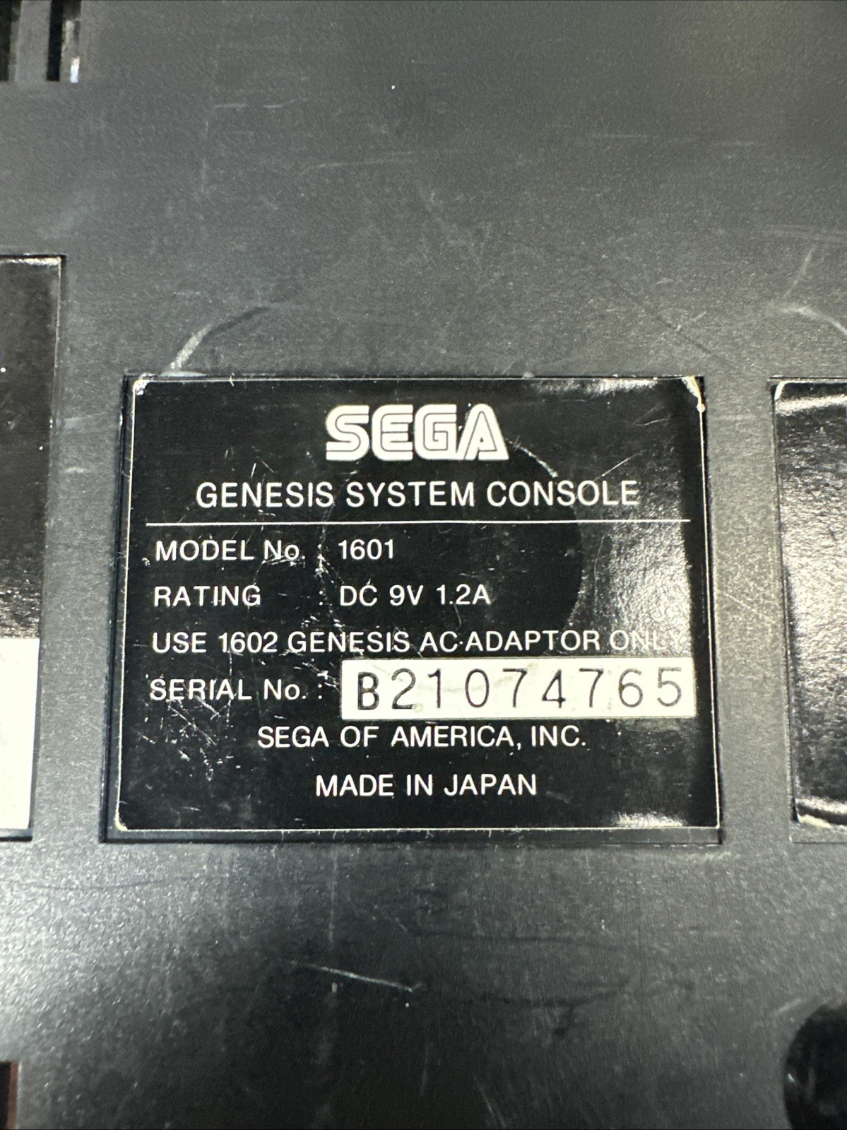 Sega Genesis Console Only As Is For Parts Or Repair Tested Read Description