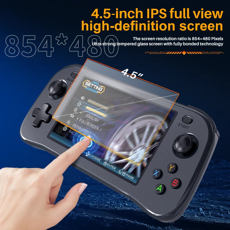 Portable Retro Game Console SF3100 with 4.5″ IPS HD Screen,3000Mah Battery.Handh
