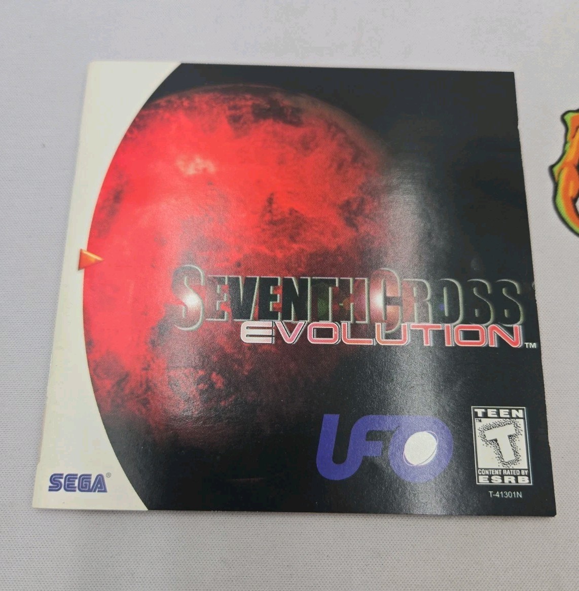 Seventh Cross: Evolution (Sega Dreamcast, 1999) New Y-Fold (Crack On Back/ Tear)