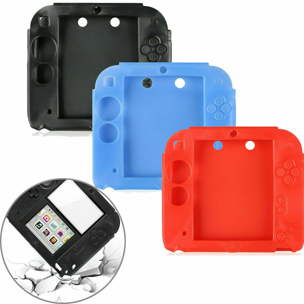 Soft Silicone Rubber Gel Protective Case Cover for Nintendo 2DS Game US FAST