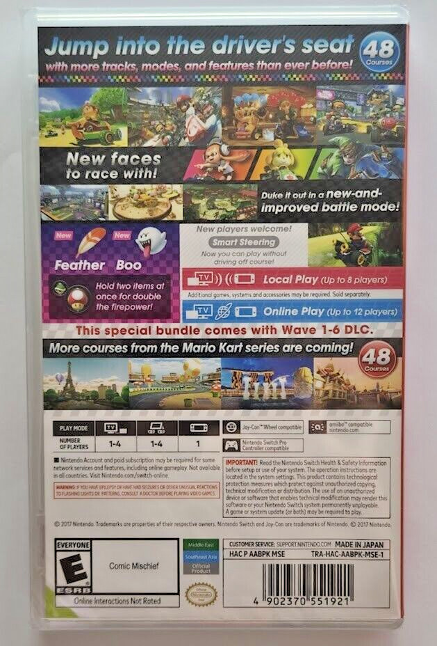 Mario Kart 8 Deluxe + Booster Course Pass (Multi-Language) Switch New (2023)