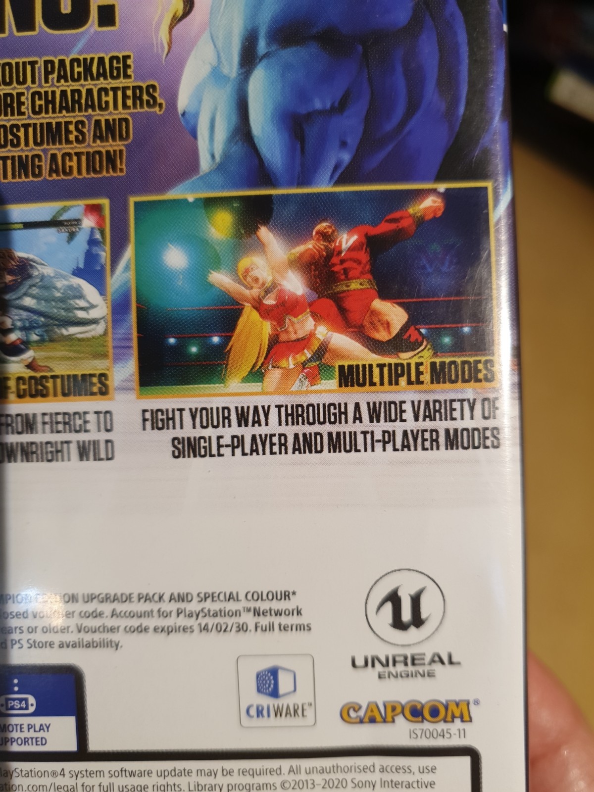 Street Fighter V : 5 Champion Edition Sony PS4 PAL RARE AUS Artwork OOP