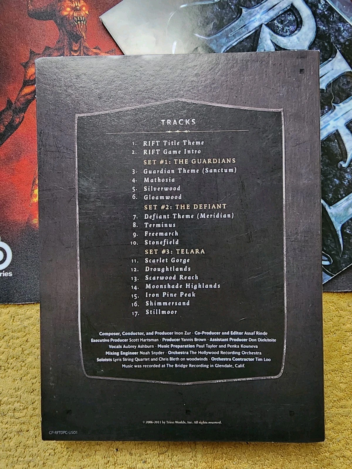 Rift: Collector’s Edition (PC, 2011) Video Game, Soundtrack, Map, & Mat ONLY