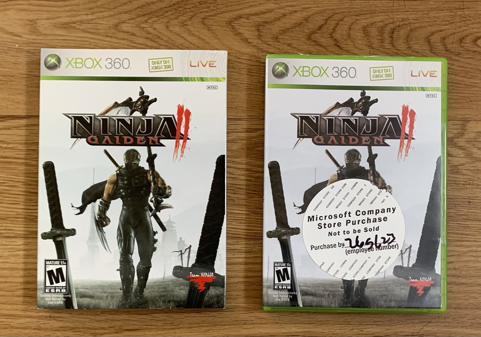 Ninja Gaiden 2 II (Microsoft Xbox 360, 2008) w/ Slipcover Sealed Company Store