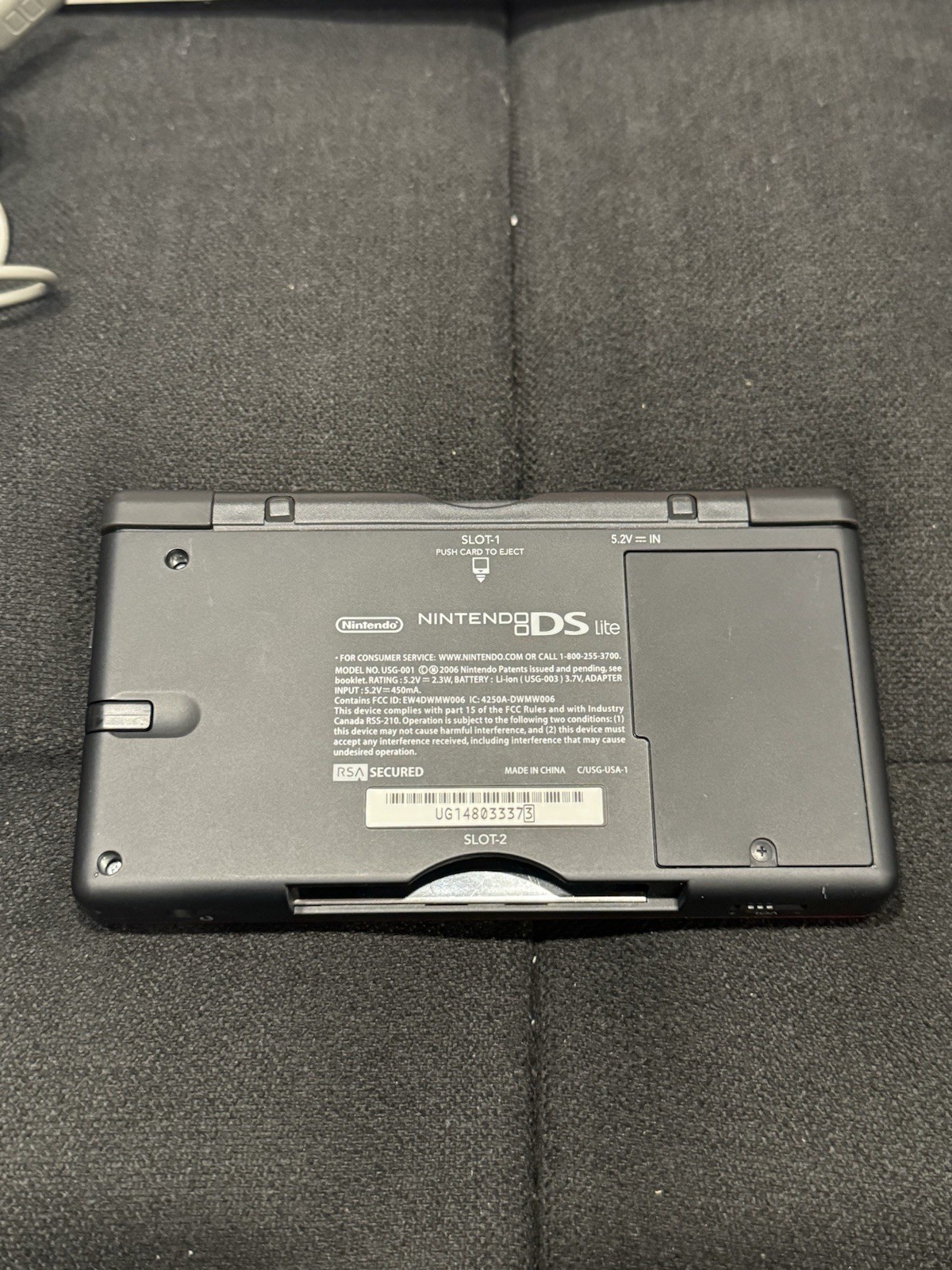 Nintendo DS Lite Brain Age 2 Bundle with Carrying Case Crimson Red