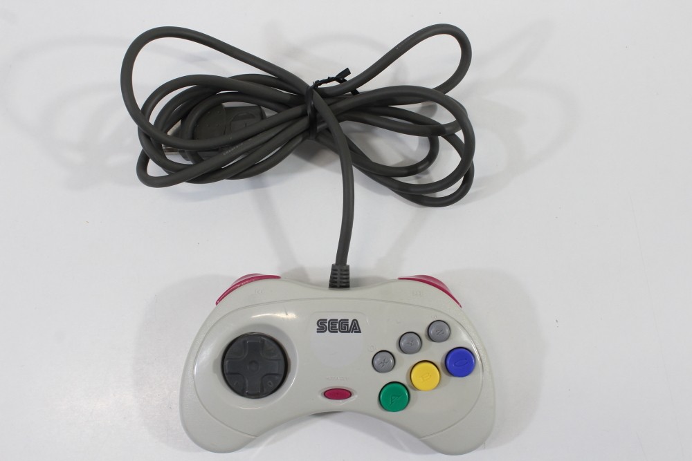 Official Sega Saturn White Controller Pad HSS-0101 OEM SS JPN Japan US Seller #5