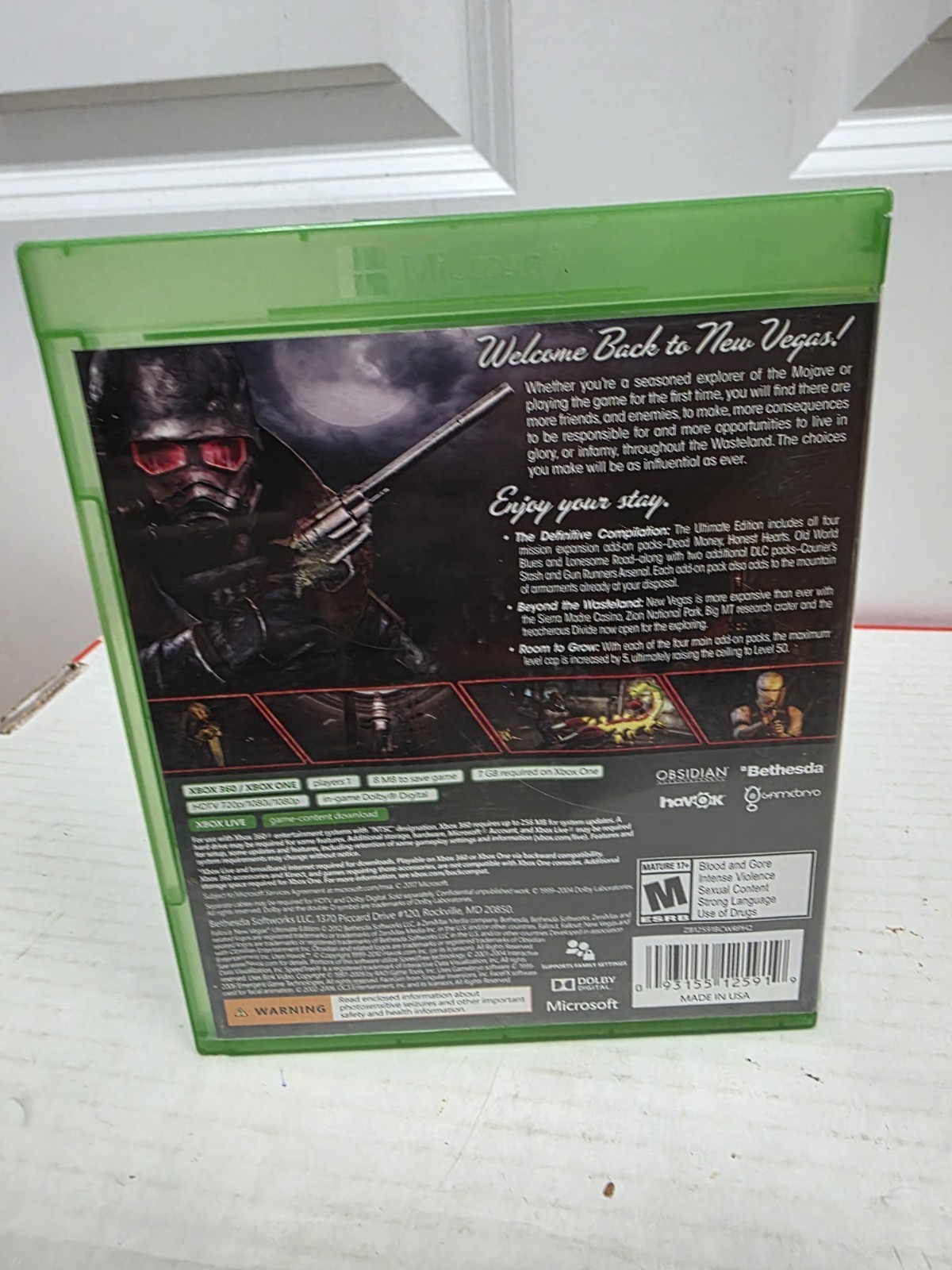 Fallout New Vegas Ultimate Edition Xbox One Xbox 360 – 2 Disc – Tested Complete