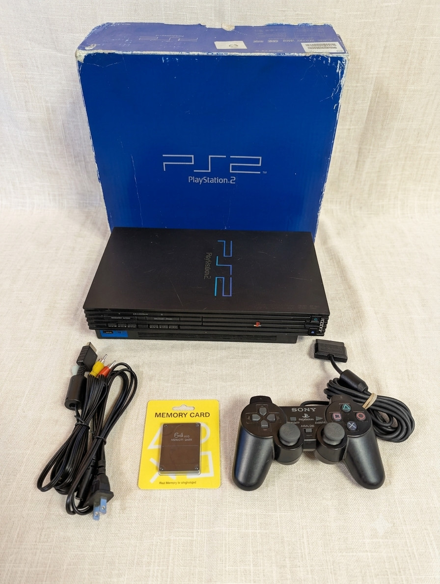 PlayStation 2 FAT PS2 GOOD NEW LASER NEW 64MB MEM CARD OEM CONTROLLER W/ BOX