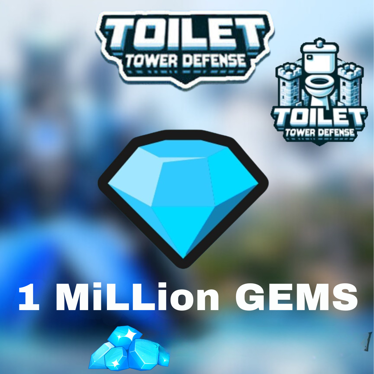 [ONLINE NOW 🟢] 1 Million Gems Toilet Tower Defense ~ TTD Gems ~ TTD