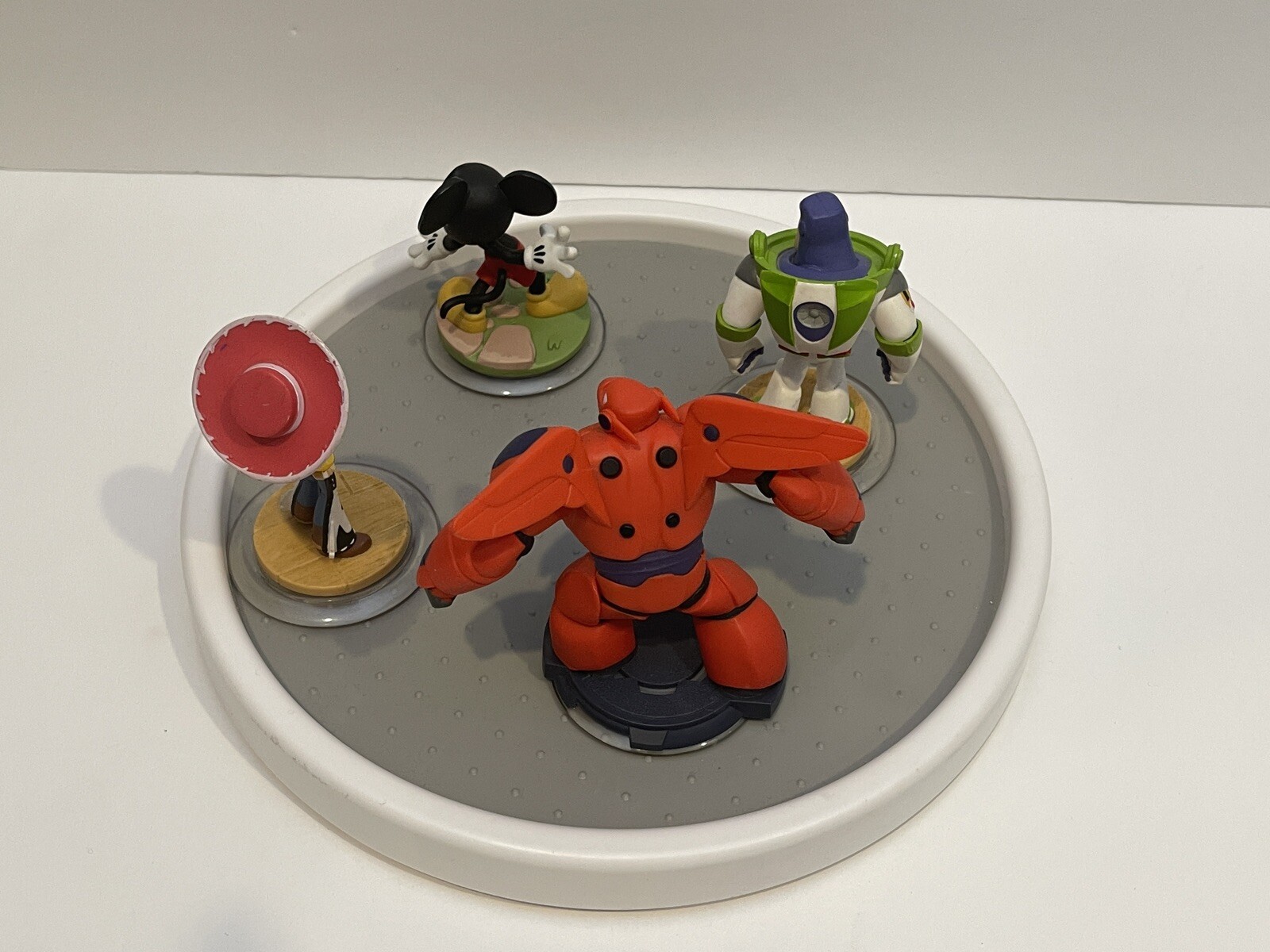 Disney Infinity Mickey Mouse w/ Baymax, Buzz Lightyear, and Jessie Figures