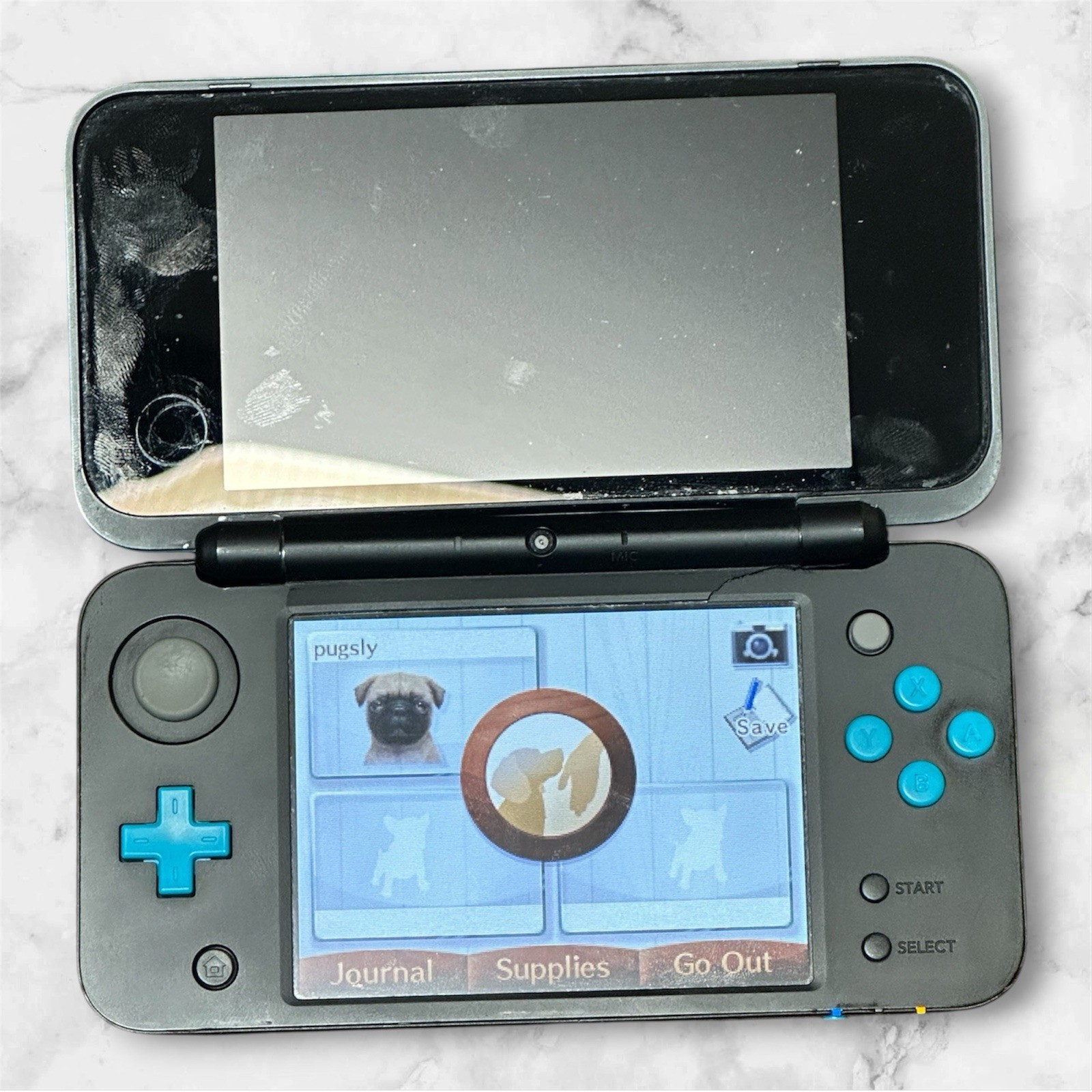 Nintendo 2DS XL Handheld System Turquoise Blue/Black