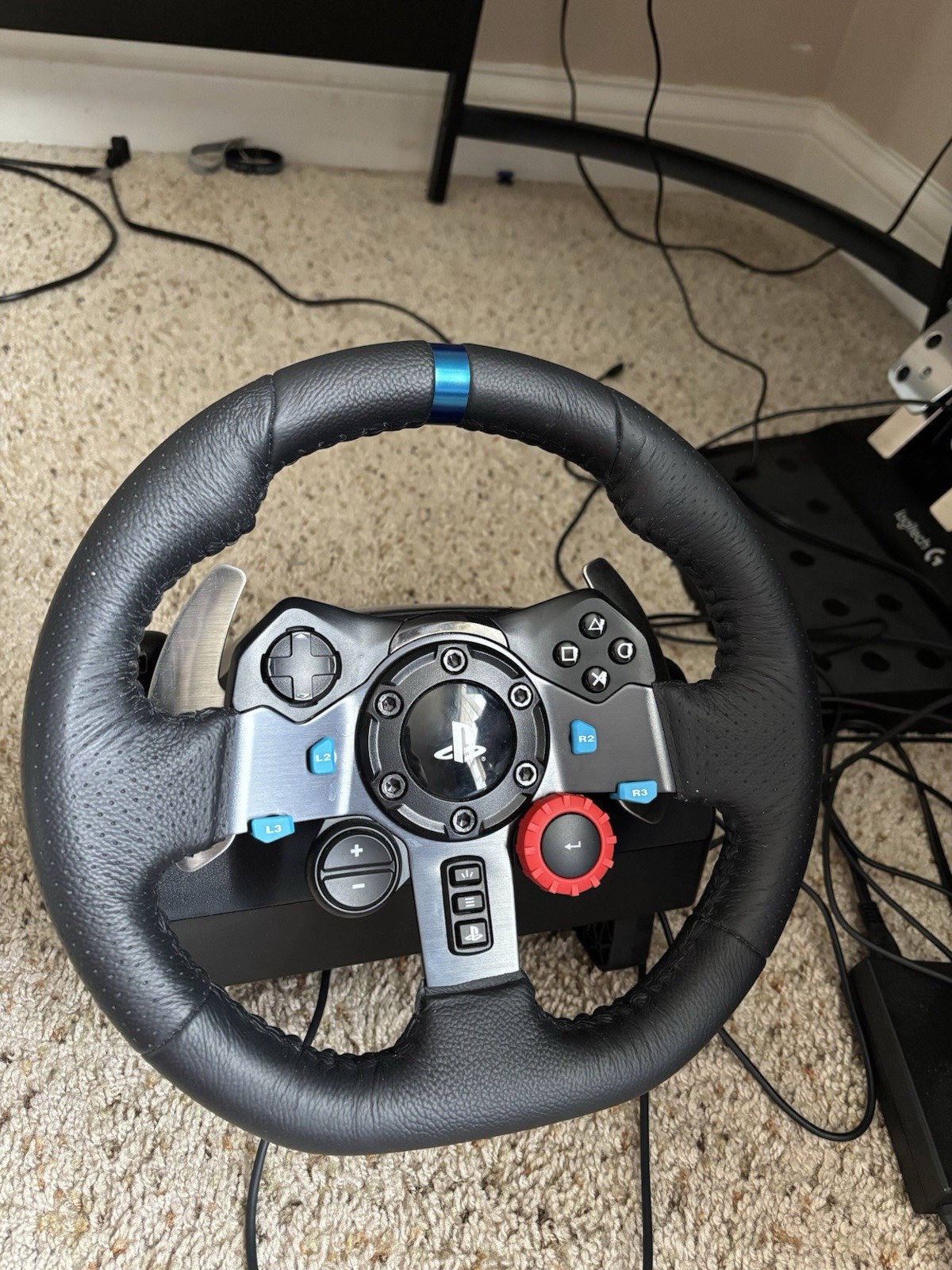 Logitech Sony PlayStation G29 Driving Force Racing Steering Wheel and Pedals