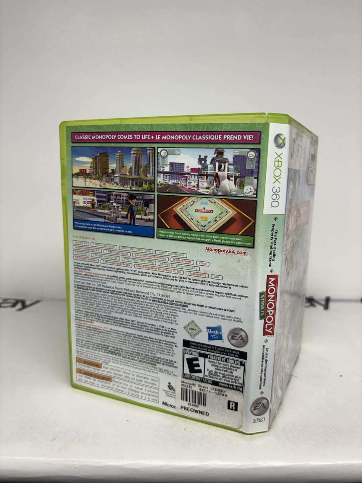 Monopoly Streets (Xbox 360, 2010) with Manual and Insert Tested