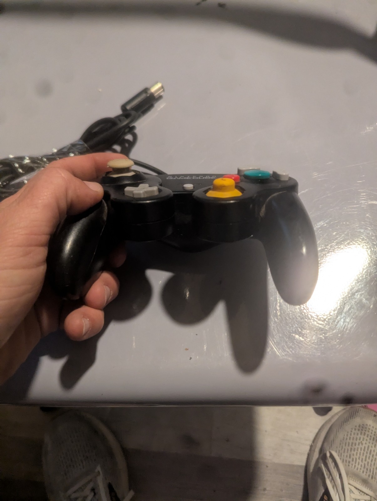 Nintendo GameCube OEM Black Controller Authentic DOL-003 Tested & Working