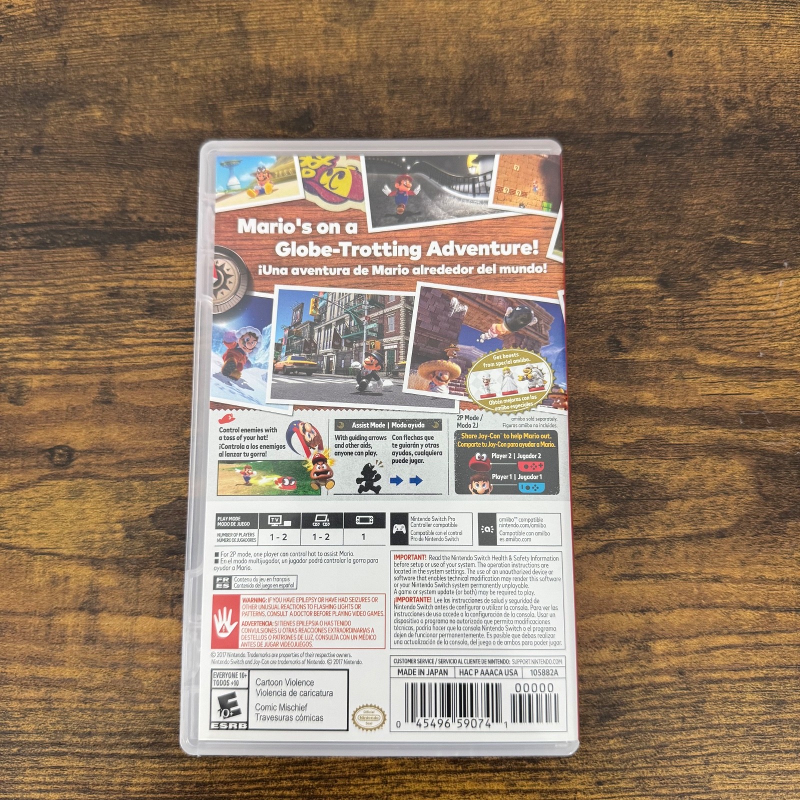 Super Mario Odyssey Game With case Nintendo Switch