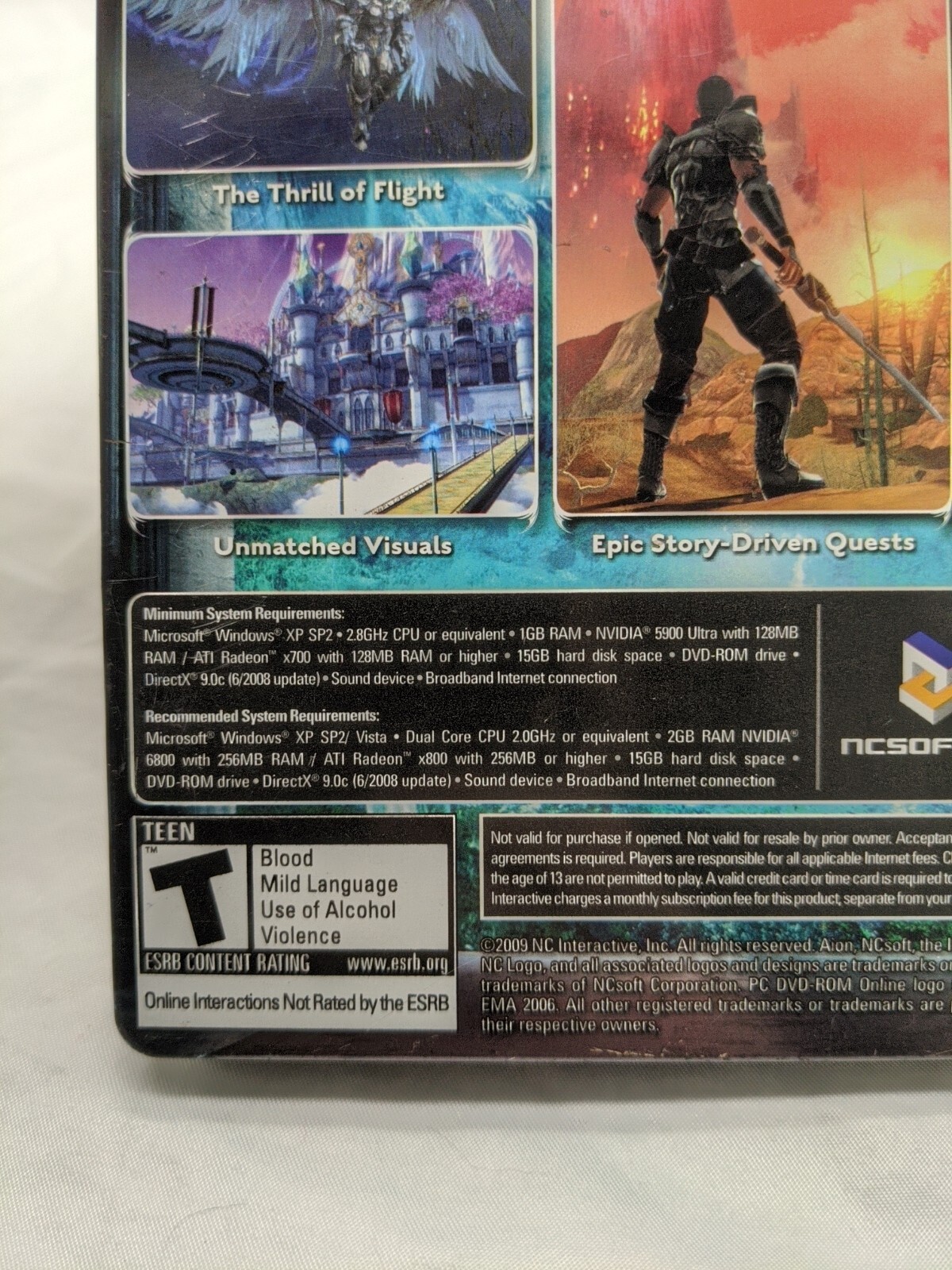 Aion PC Video Game Collector’s Edition Hard Case