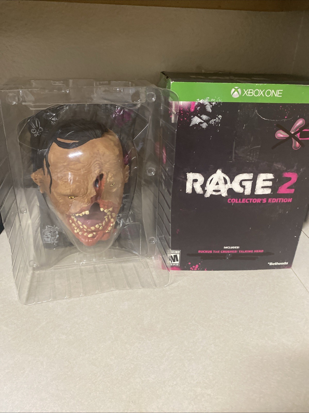 Rage 2 Xbox One Collectors Edition Ruckus The Crusher: Talking Head Only
