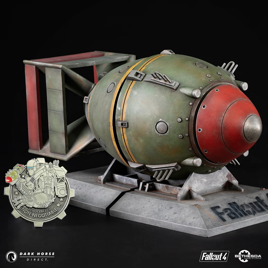 Fallout 4 Liberty Prime Nuke Bomb Bookends Limited Edition X/1000