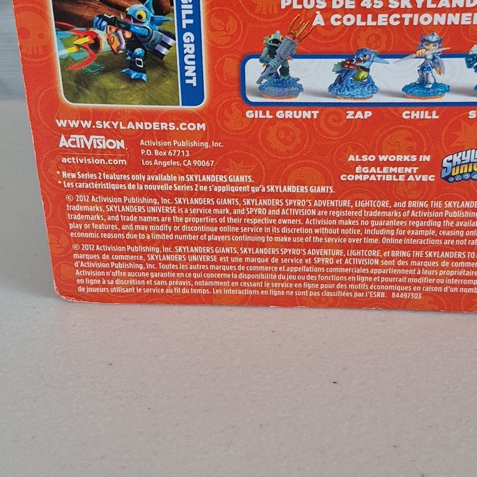 Skylanders Activision Series 2 Gill Grunt Toys To Life Character Figure 2012