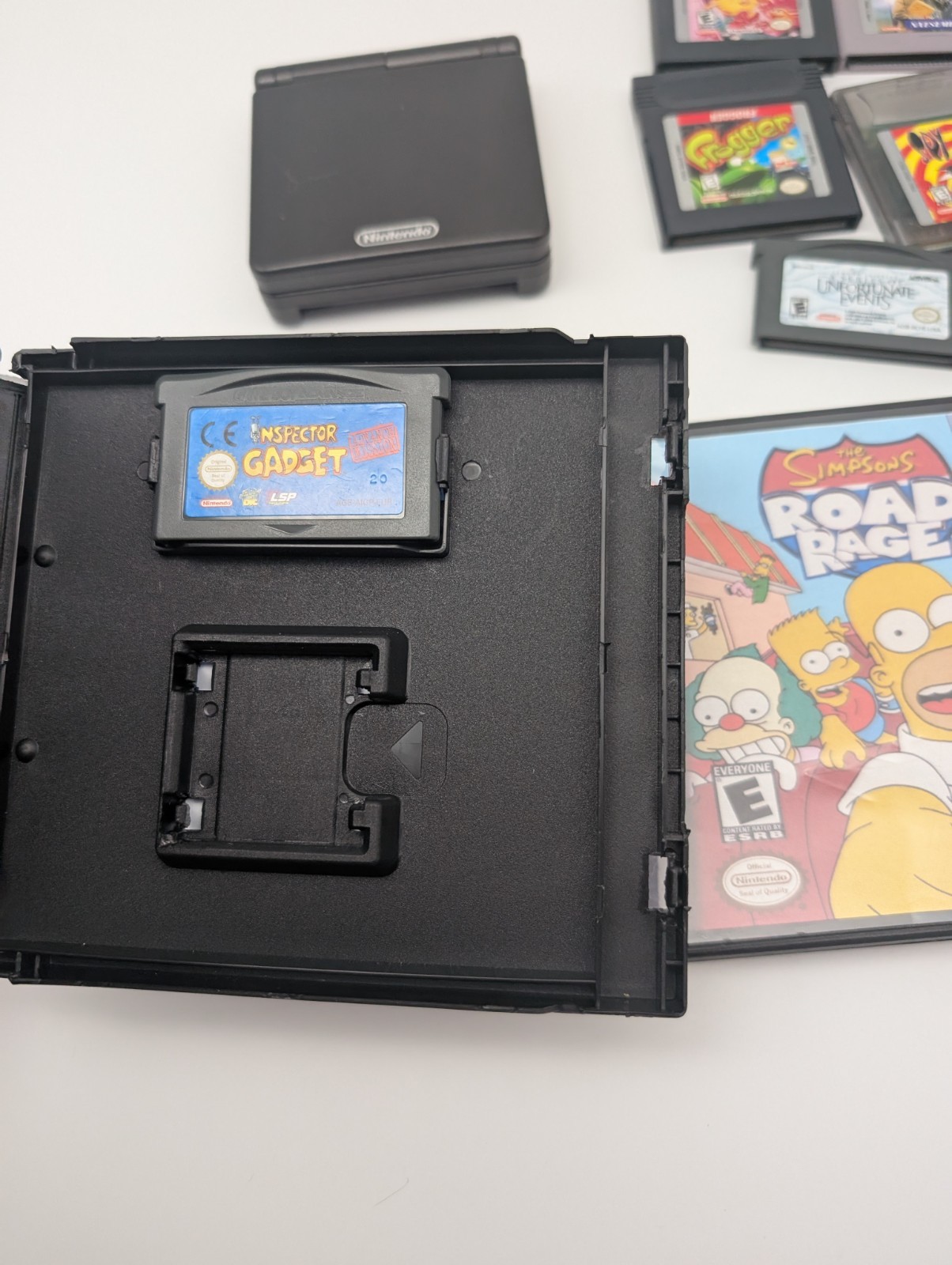 Nintendo Game Boy Advance SP Onyx Black Bundle Lot 11 Games Tested Authentic