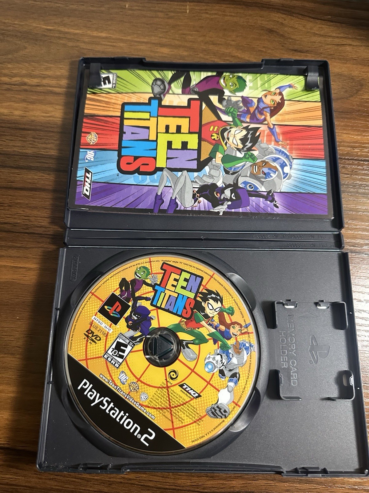 Teen Titans Sony PlayStation 2 With Manual Tested Water Damaged Cover