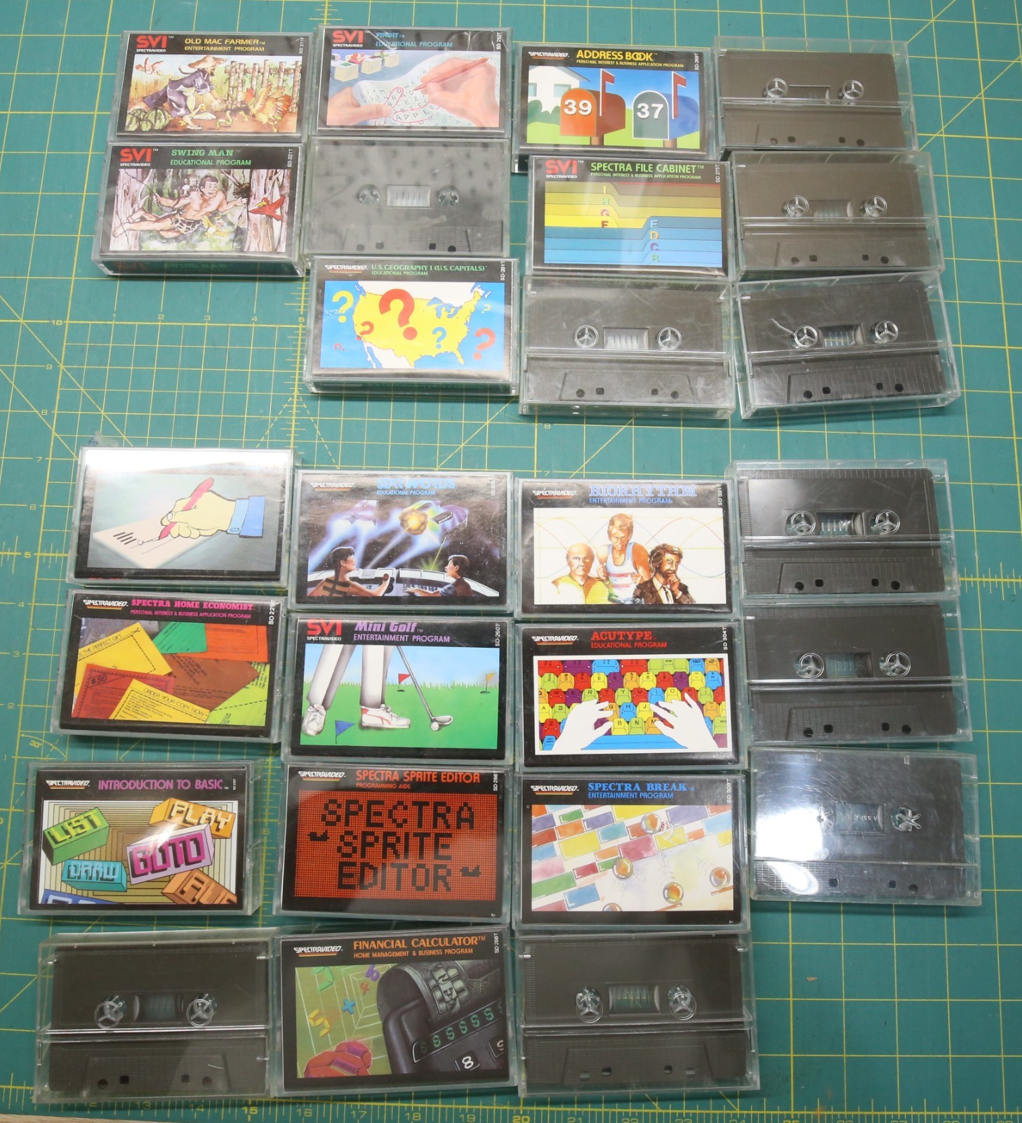 Lot of 26 Spectravideo SVI‑318/328 Cassettes All Untested