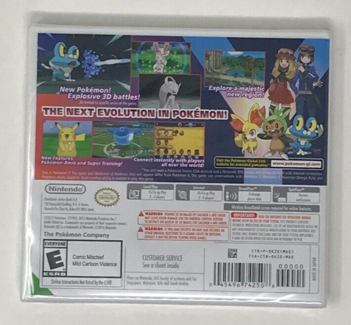 Pokemon Y Nintendo 3DS Brand New & Factory Sealed!