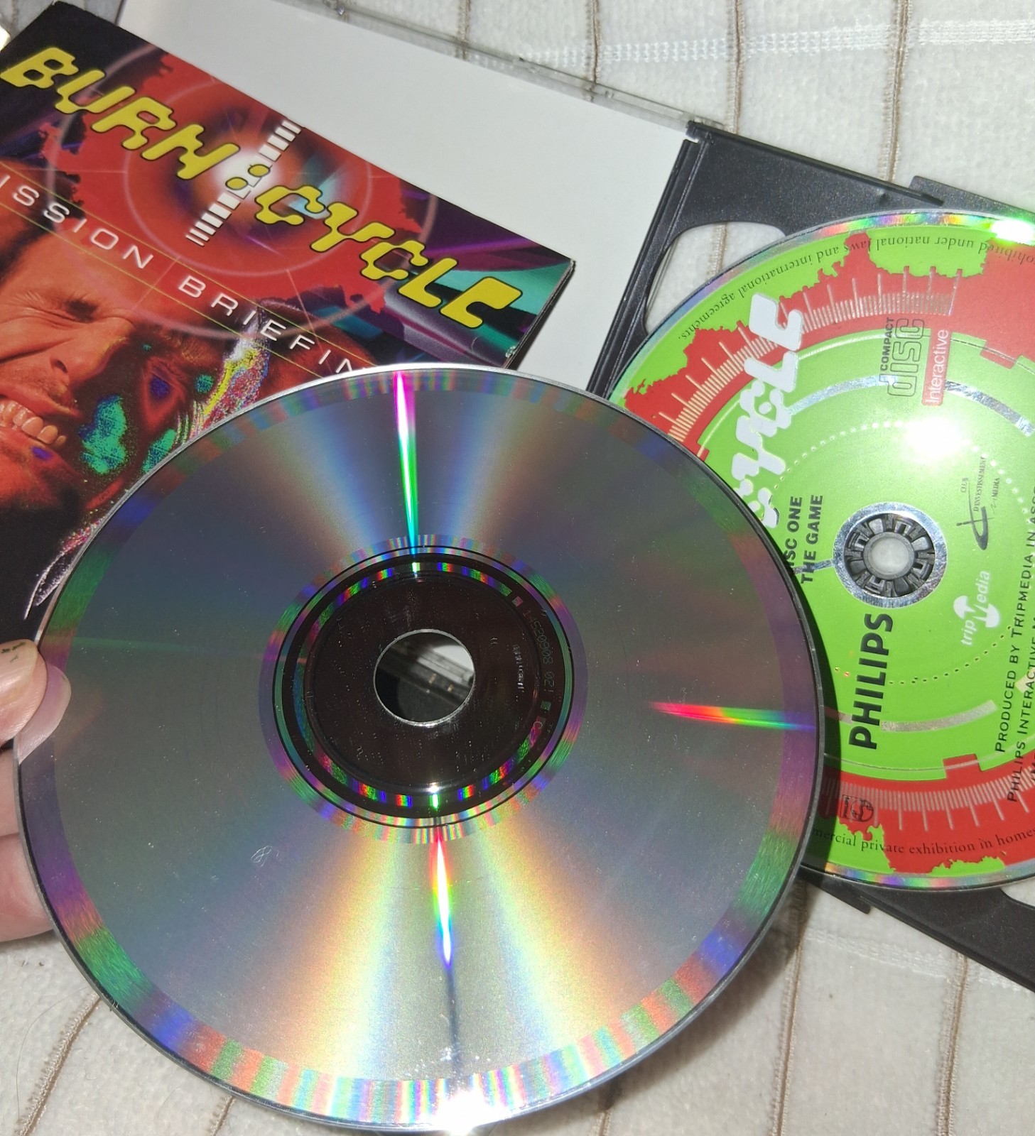 Philips Interactive Media Burn:Cycle PC CD-ROM 1994 w/ Manual