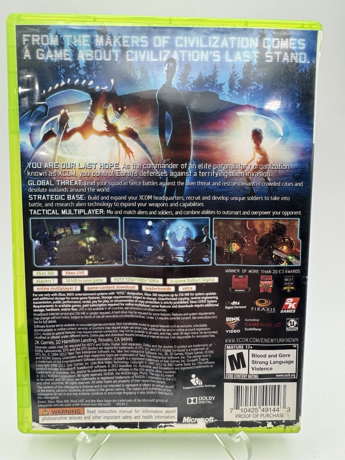 XCOM: Enemy Unknown for Microsoft Xbox 360 ~ Tested And Working ~ Fast Shipping