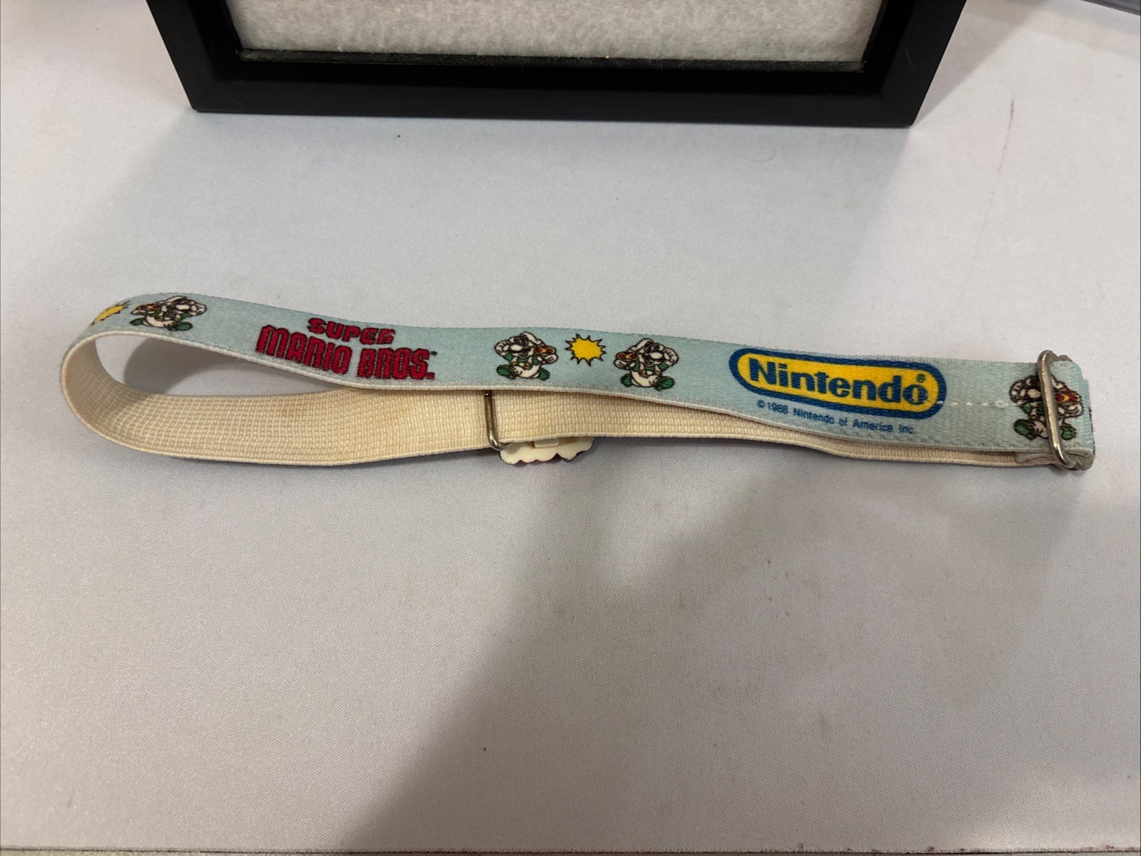 VTG 1980s 1988 NINTENDO SUPER MARIO BROTHERS VIDEO GAME LEE KID’S BELT w BUCKLE