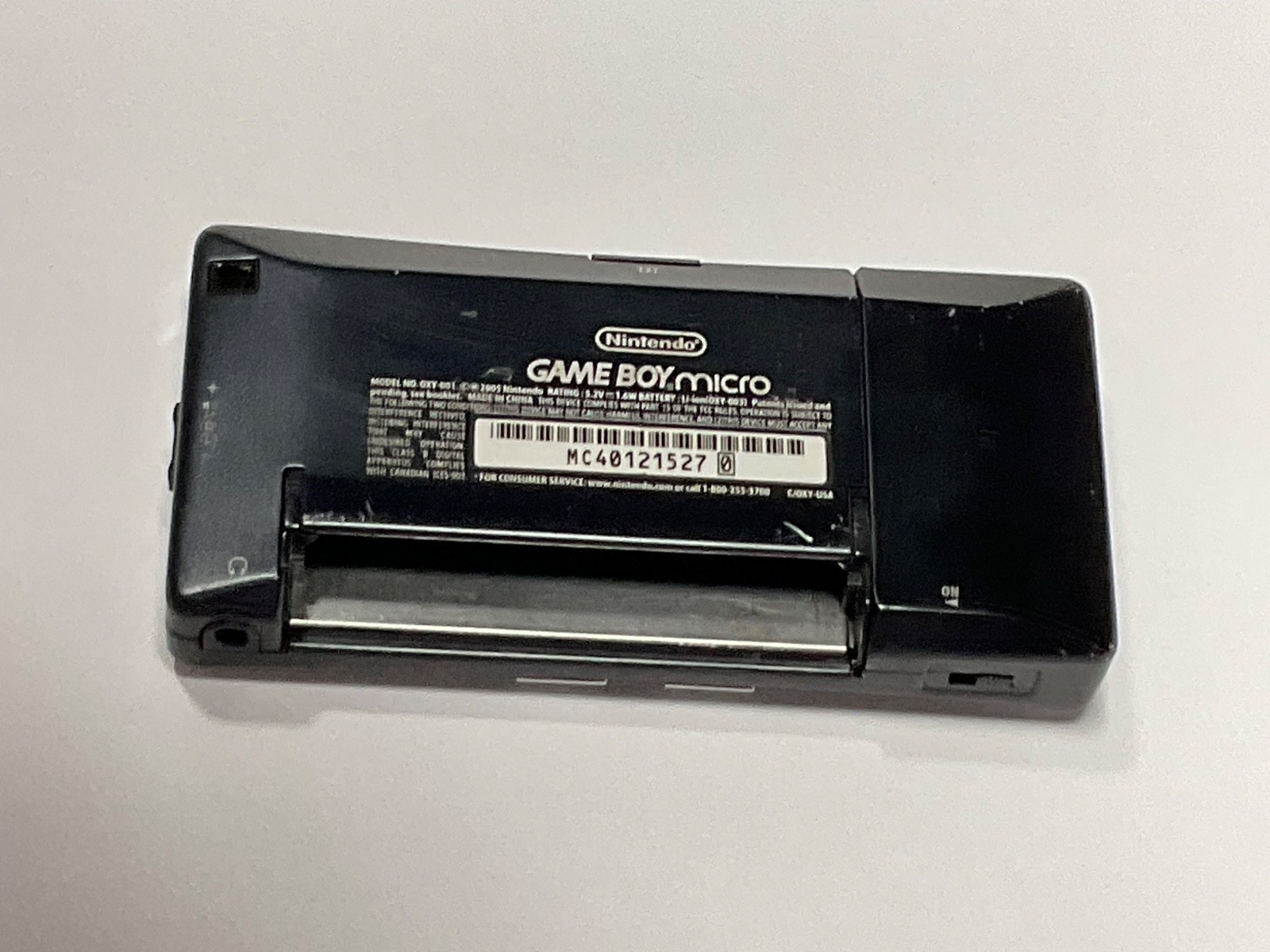 Nintendo Gameboy Micro Silver w/ black tested original Charger