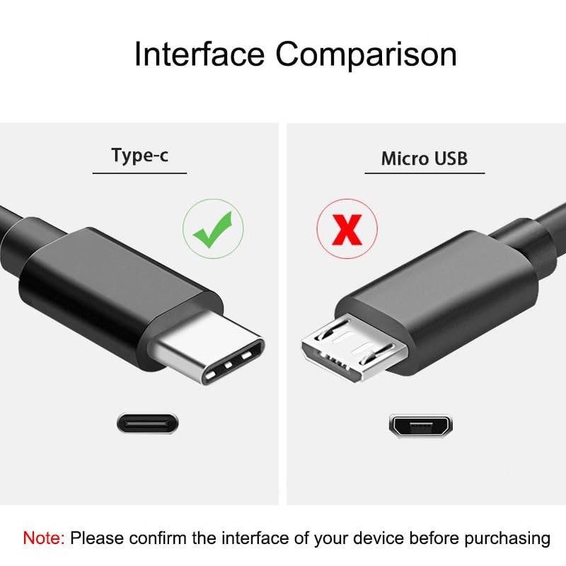 2 Pack 6.6FT PS5 Controller Charger Cable, USB C to USB C Data Cord Sync Wire fo