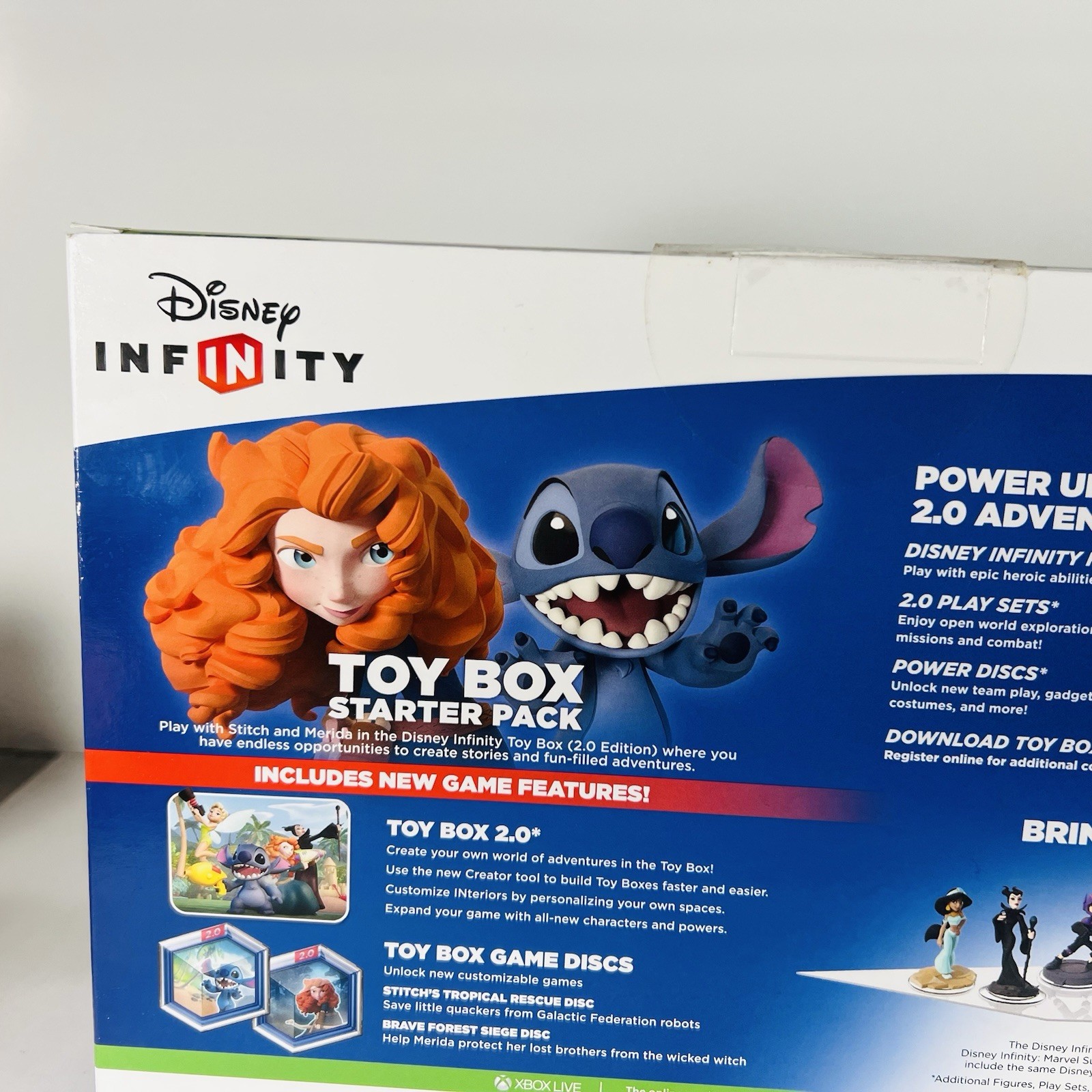 Disney Infinity Stitch & Merida Xbox 360 2.0 Edition Toy Box Starter Pack New