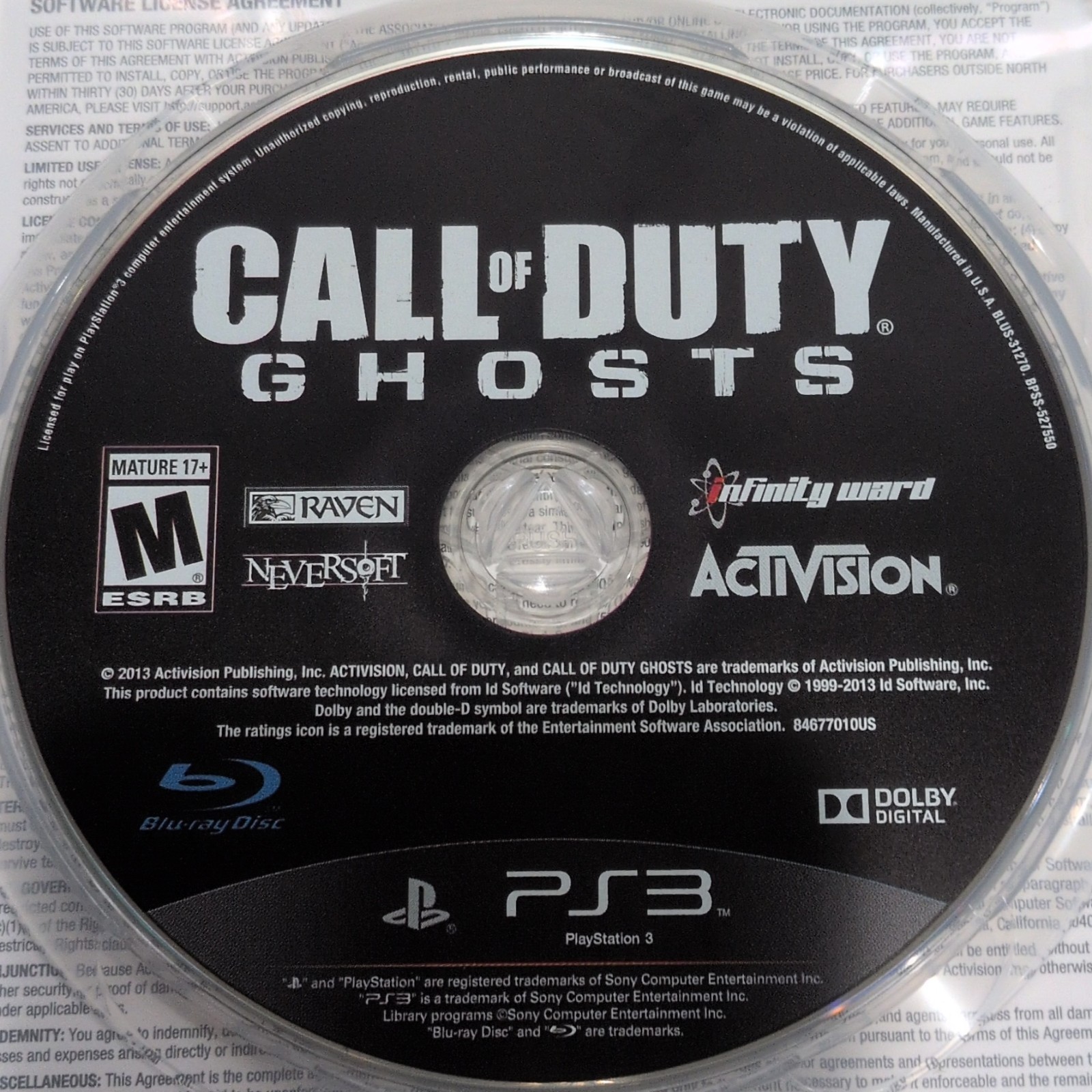Call of Duty: Ghosts PlayStation 3 (2013)