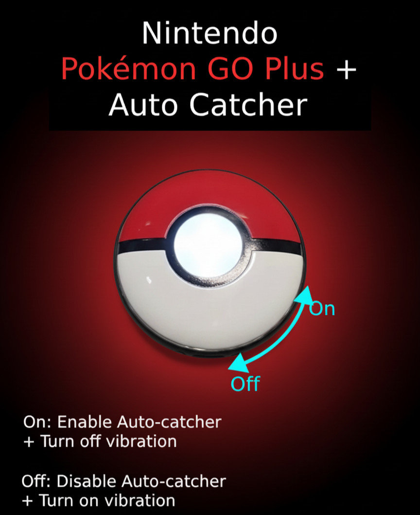 MODIFIED Pokémon GO Plus + Ultra and Great Ball Autocatcher with On/Off Switch