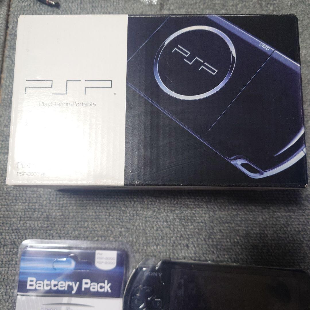 Sony PSP-3000 PSP 3000 Console Piano Black Complete in Box Region free USED