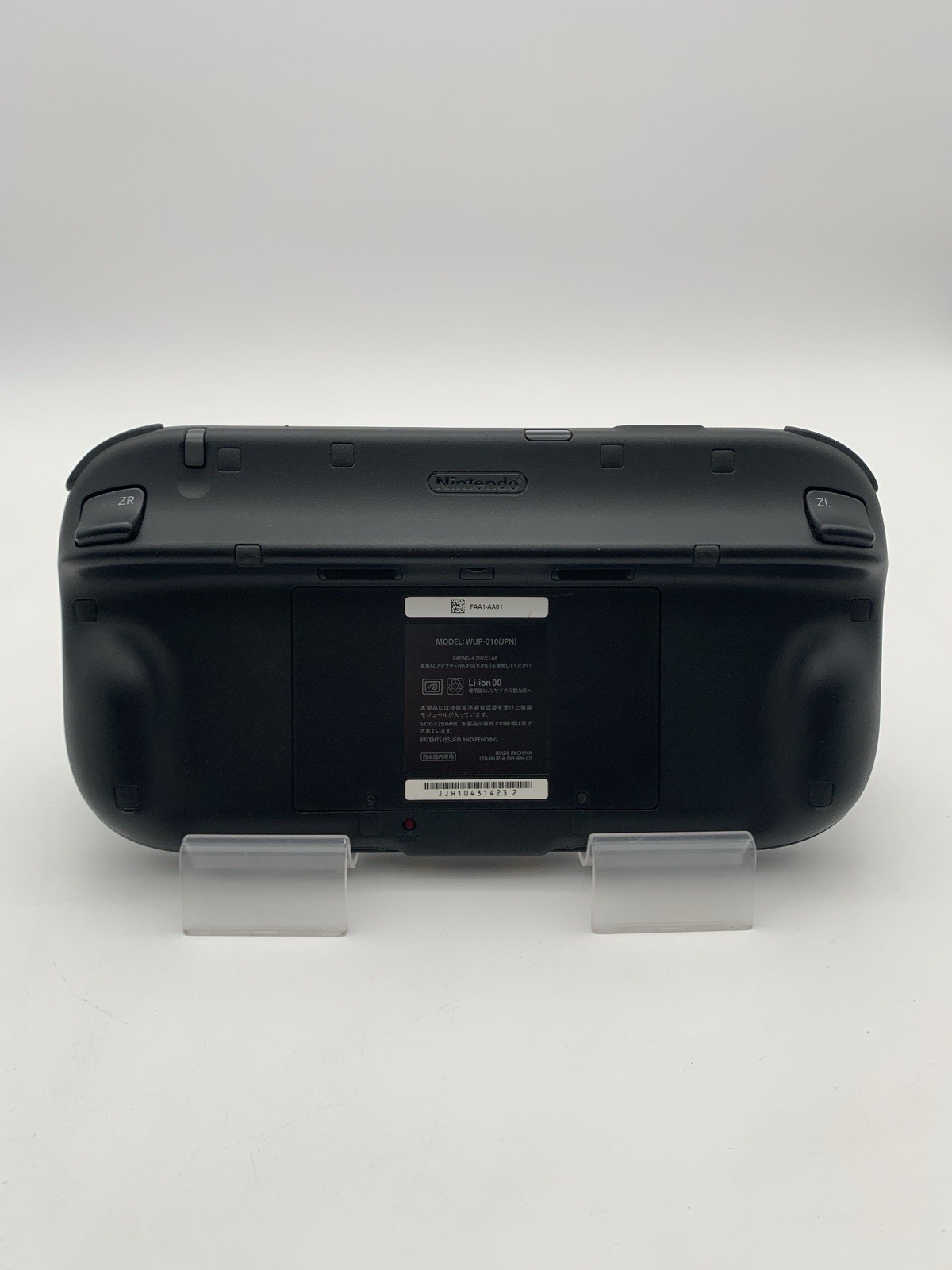 Nintendo Wii U WUP-010 Gamepad Only Black Works Tested 0703-205