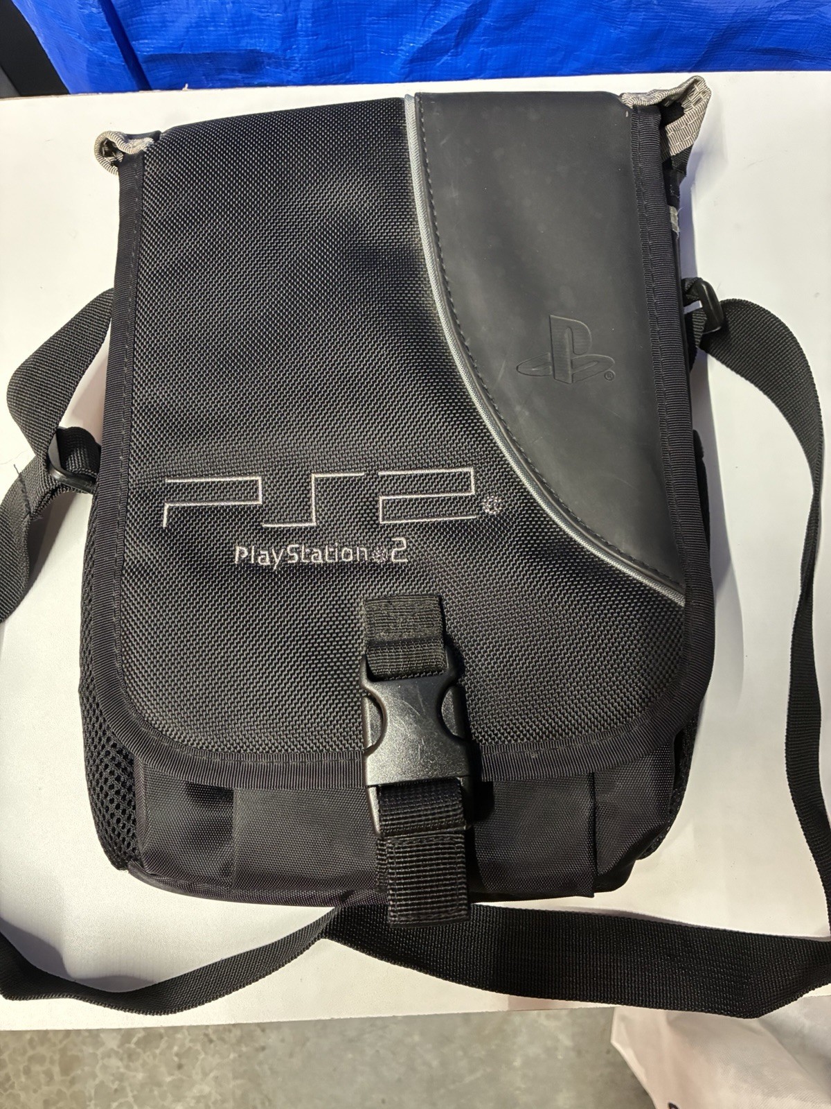 PlayStation 2 PS2 Padded Nylon Carry/Shoulder Travel Case Bag Black