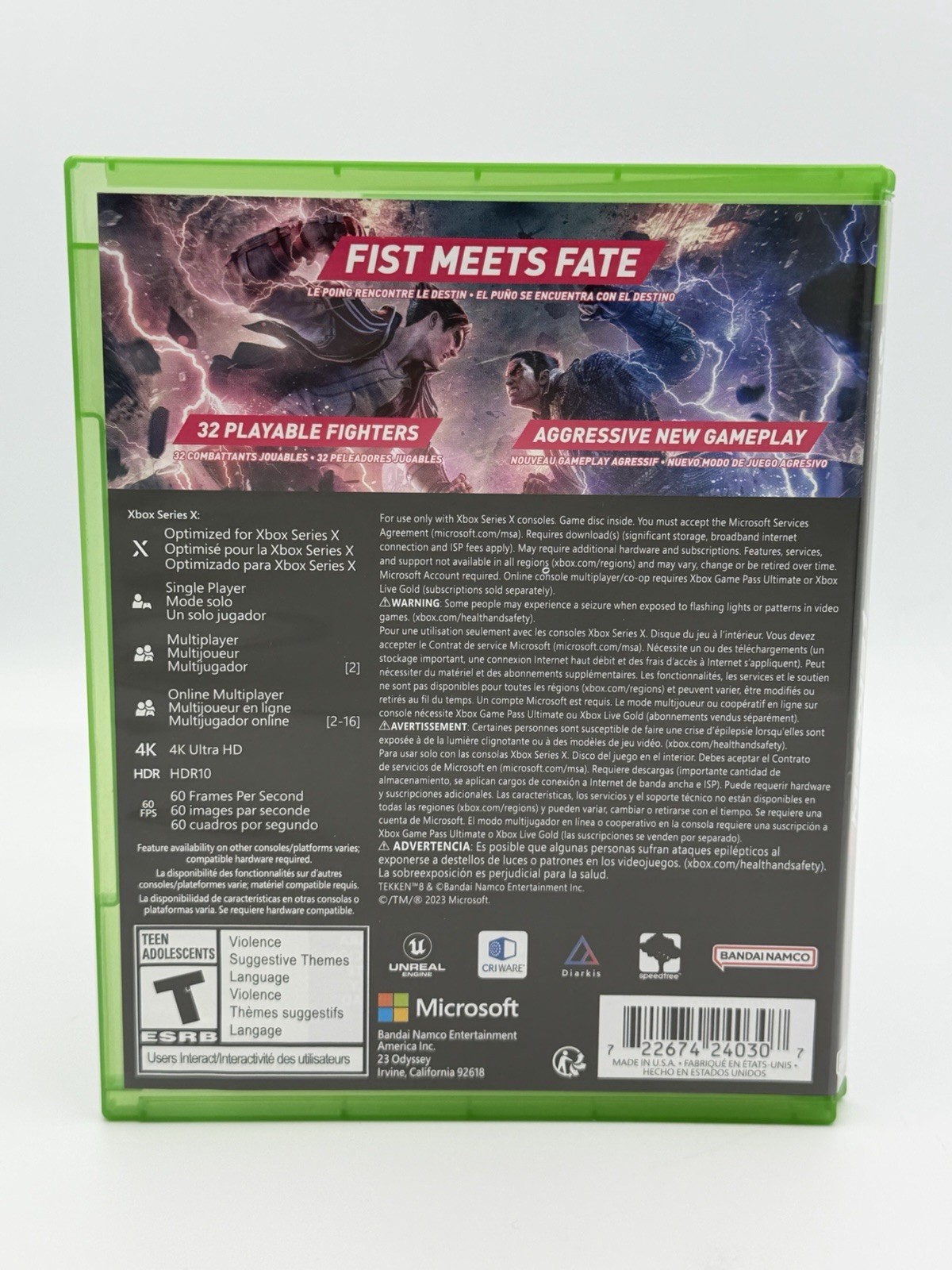 Tekken 8 Microsoft Xbox Series X Bandai Namco Fighting Game TESTED
