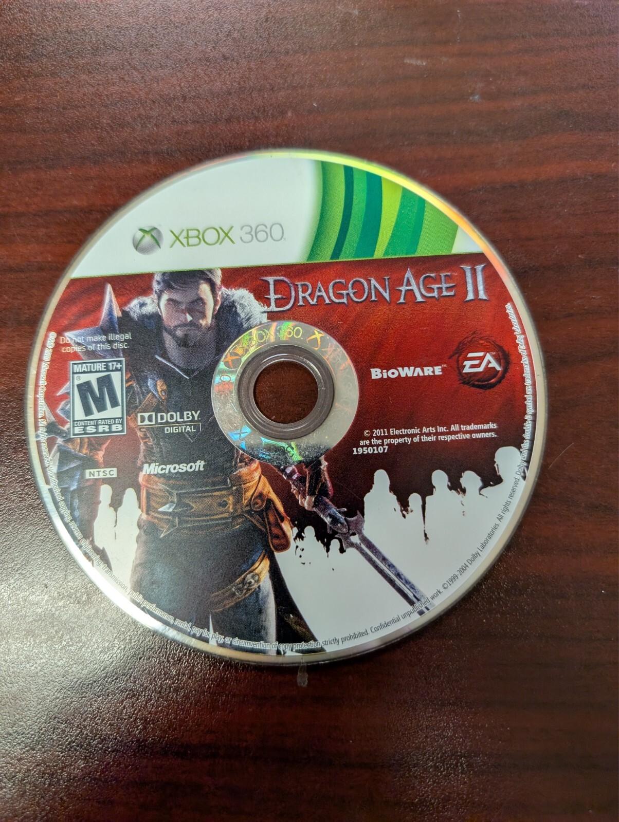 Dragon Age II (Microsoft Xbox 360, 2011) NO TRACKING – DISC ONLY 5808