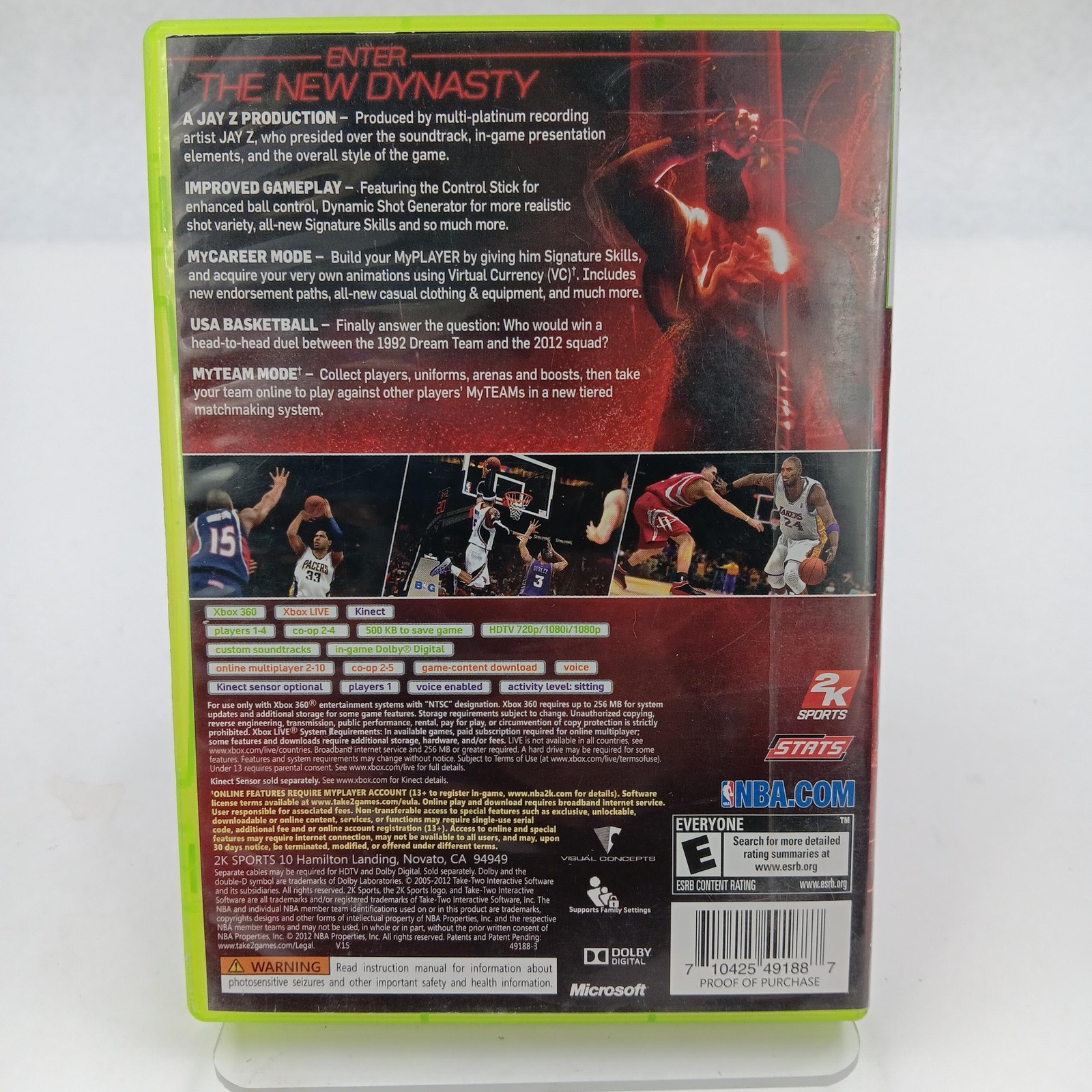 NBA 2K13 Xbox 360 Video Game Basketball Better With Kinect Jay Z Sports