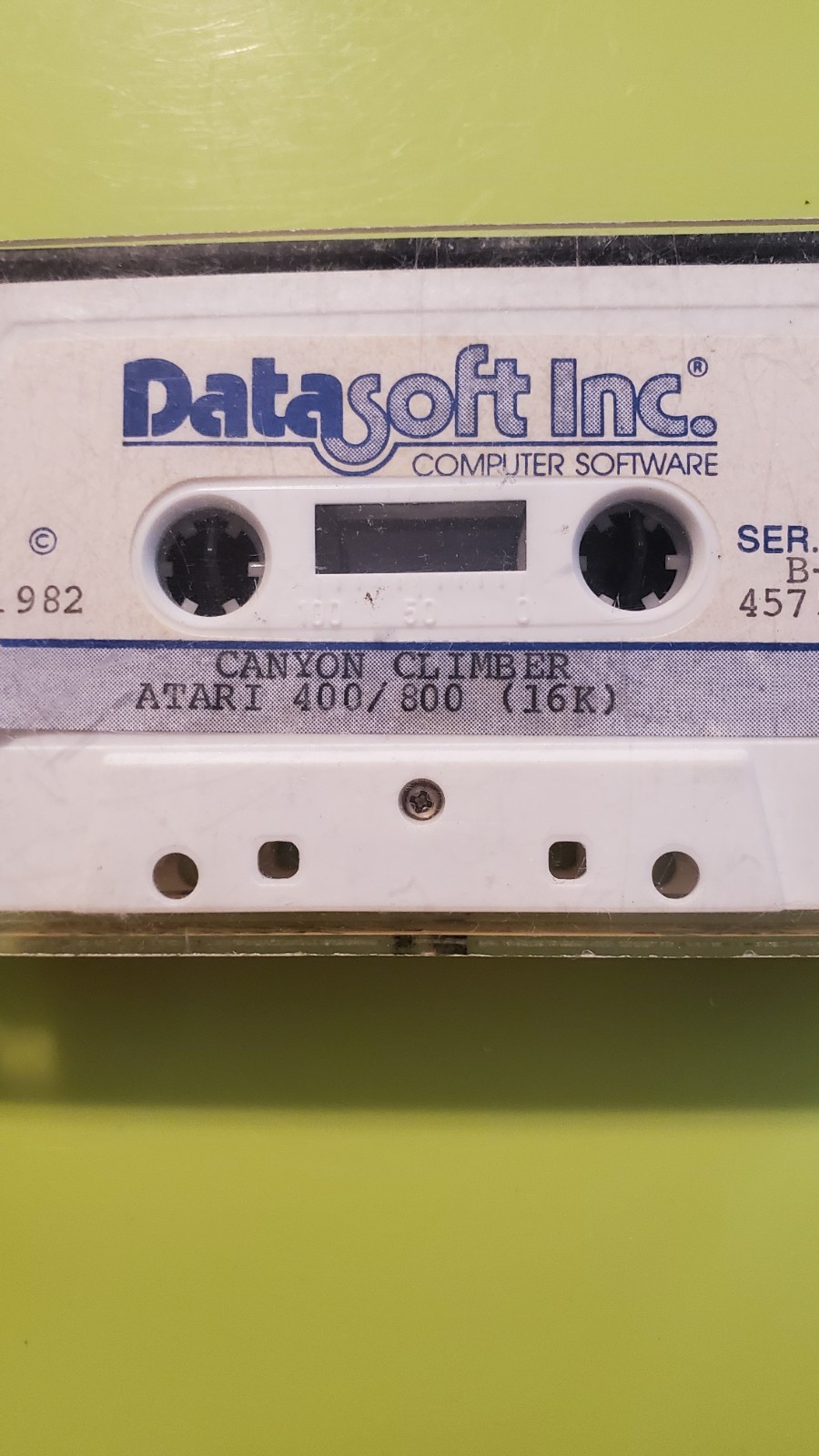 Canyon Climber 1982 Atari 400/800 Game Cassette Datsoft Inc.